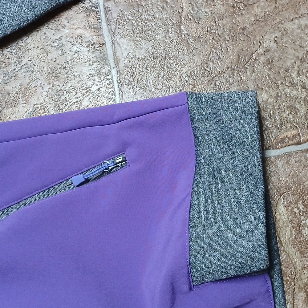 Outfitter Trading Co. Purple and Gray Hooded Performance Jacket Size Small - Picture 2 of 7